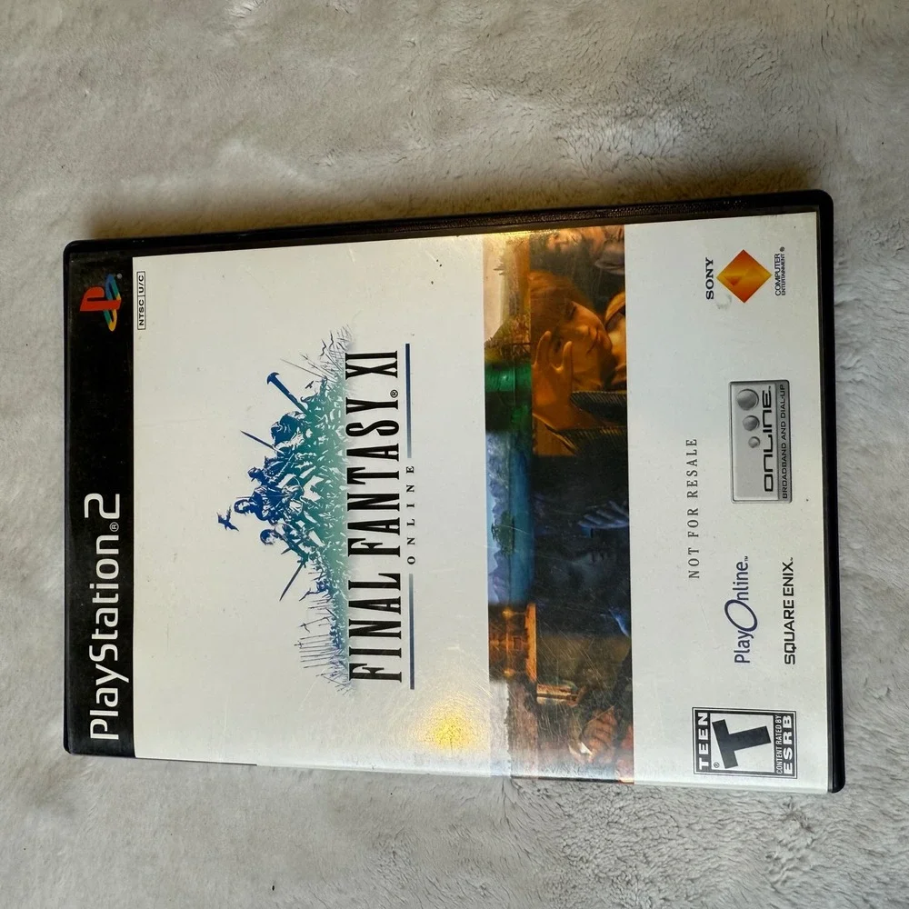 Playstation 2 Final Fantasy XI Online Game Disc‎ Case and Disc
